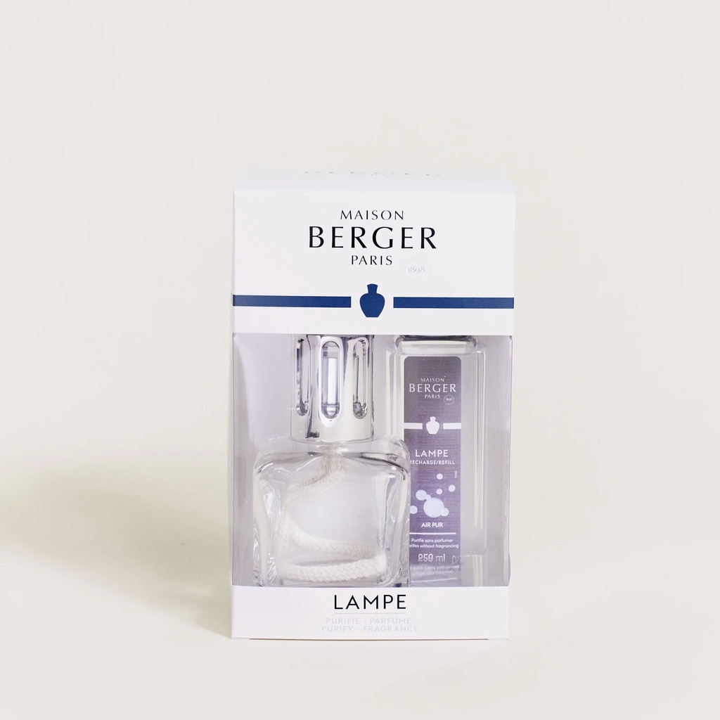 Coffret lampe Berger glaçon transparente