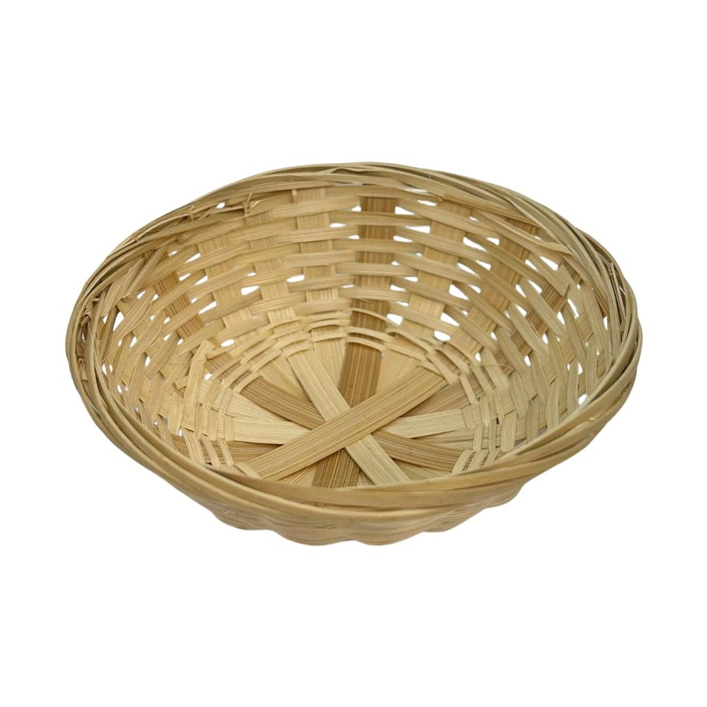 Panier rond bambou