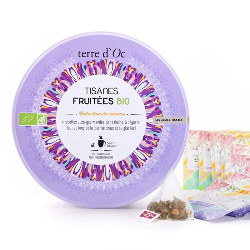 Coffret de jolies tisanes fruitées bio - Terre d'Oc