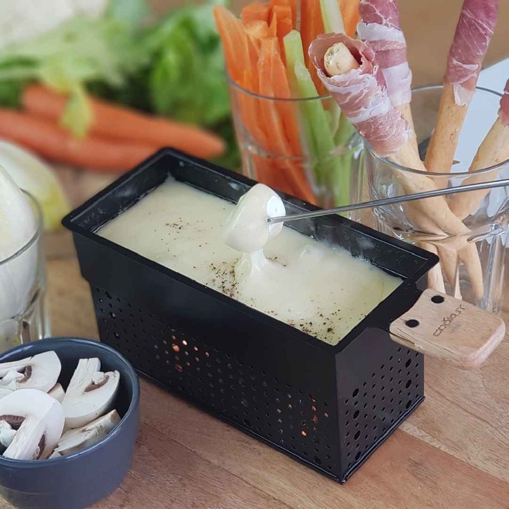 Coffret fondues et raclette à la bougie