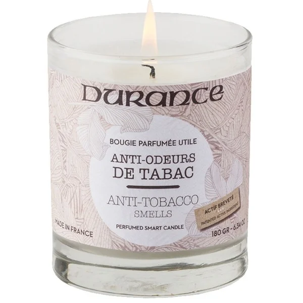 Bougie parfumée anti-odeurs de tabac - Durance