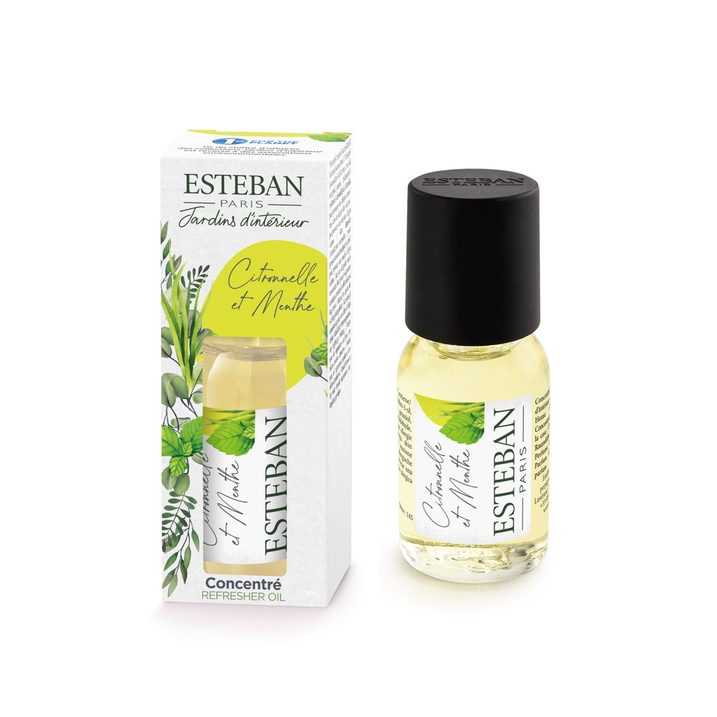 Concentré de parfum 15ml Citronnelle et menthe - Esteban