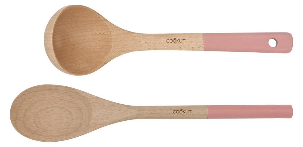 Set cuillère et louche en bois - Cookut