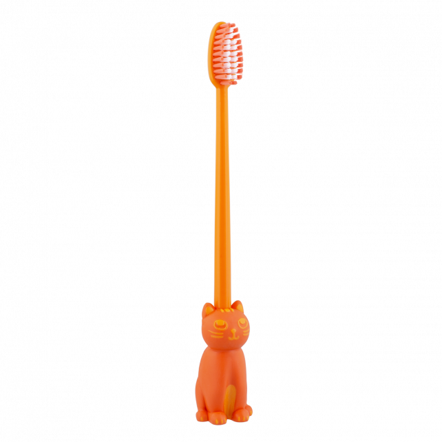 Brosse à dents - Cat Smile - Orange - Pylones