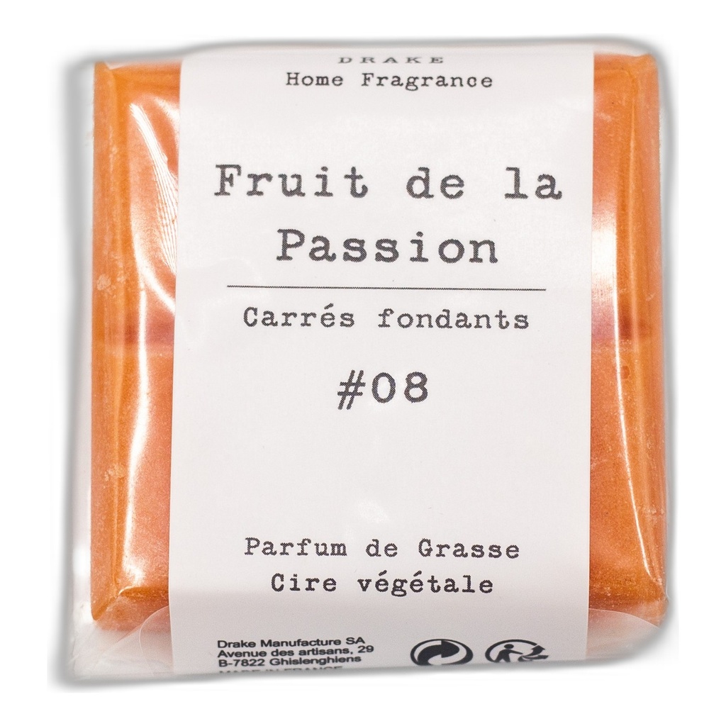 Carré fondant cire végétale - Fruit de la Passion - Drake