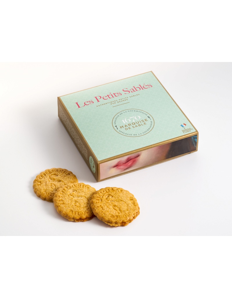 Biscuits sablés nature pur beurre étui 100g - La Sablésienne