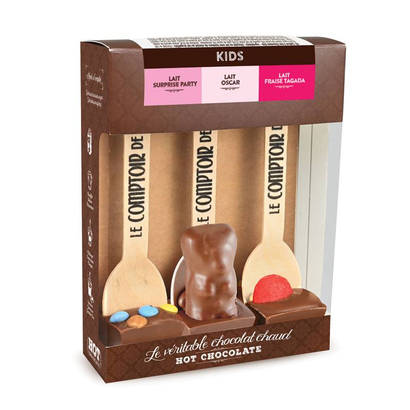 Coffret 3 hot chocolate kids - Le Comptoir de Mathilde