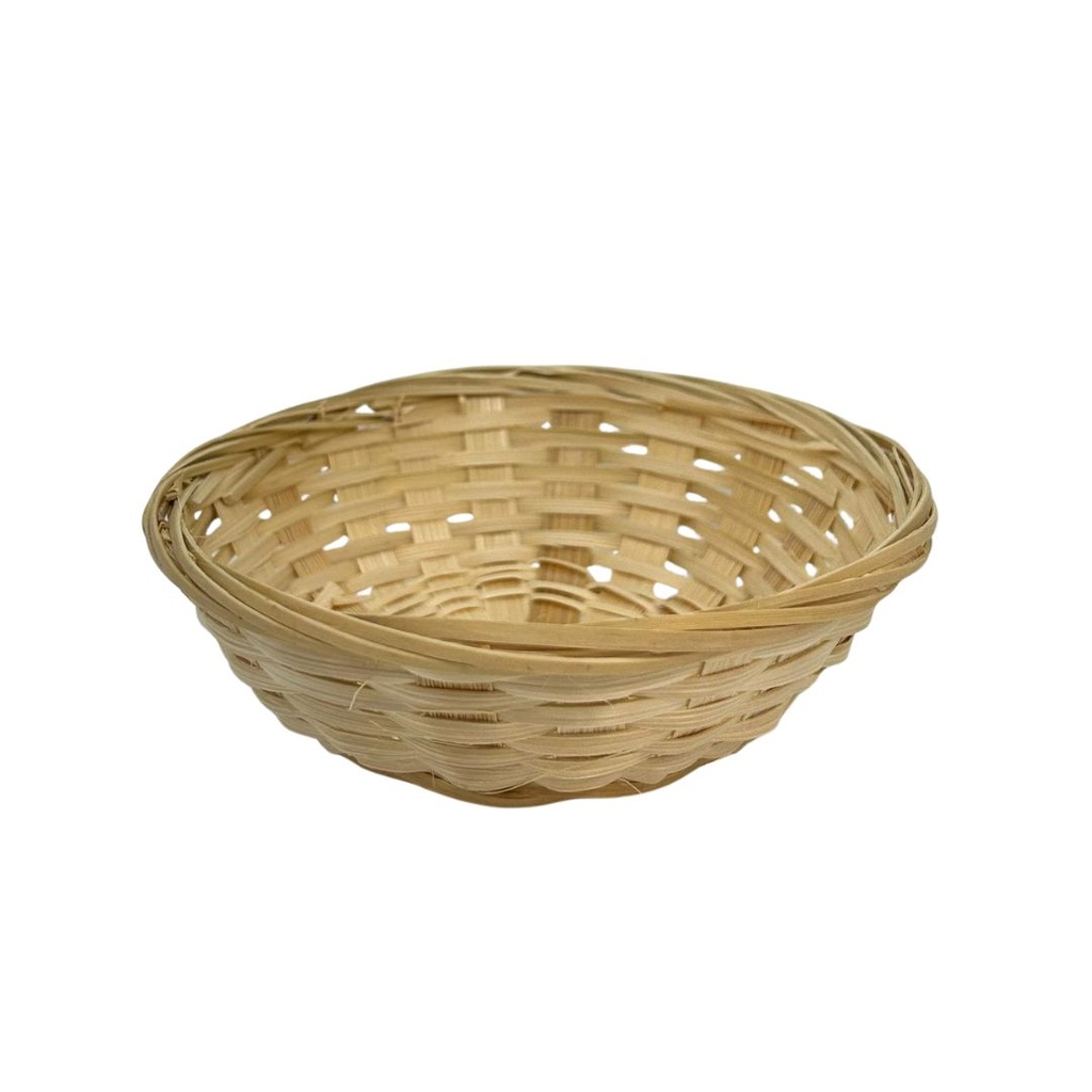 Panier rond bambou