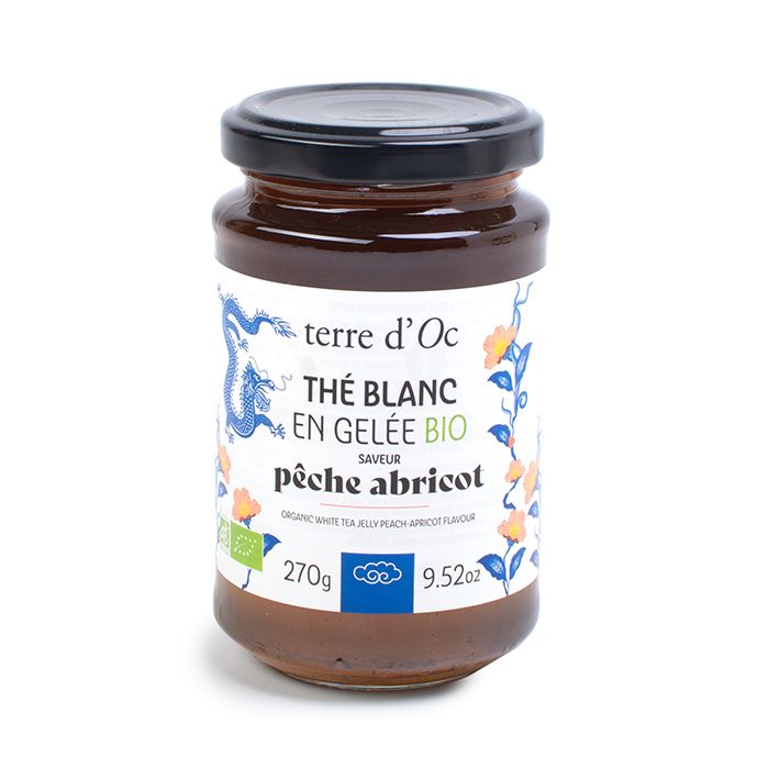 Thé Blanc en gelée Bio pêche & abricot - Terre d'Oc