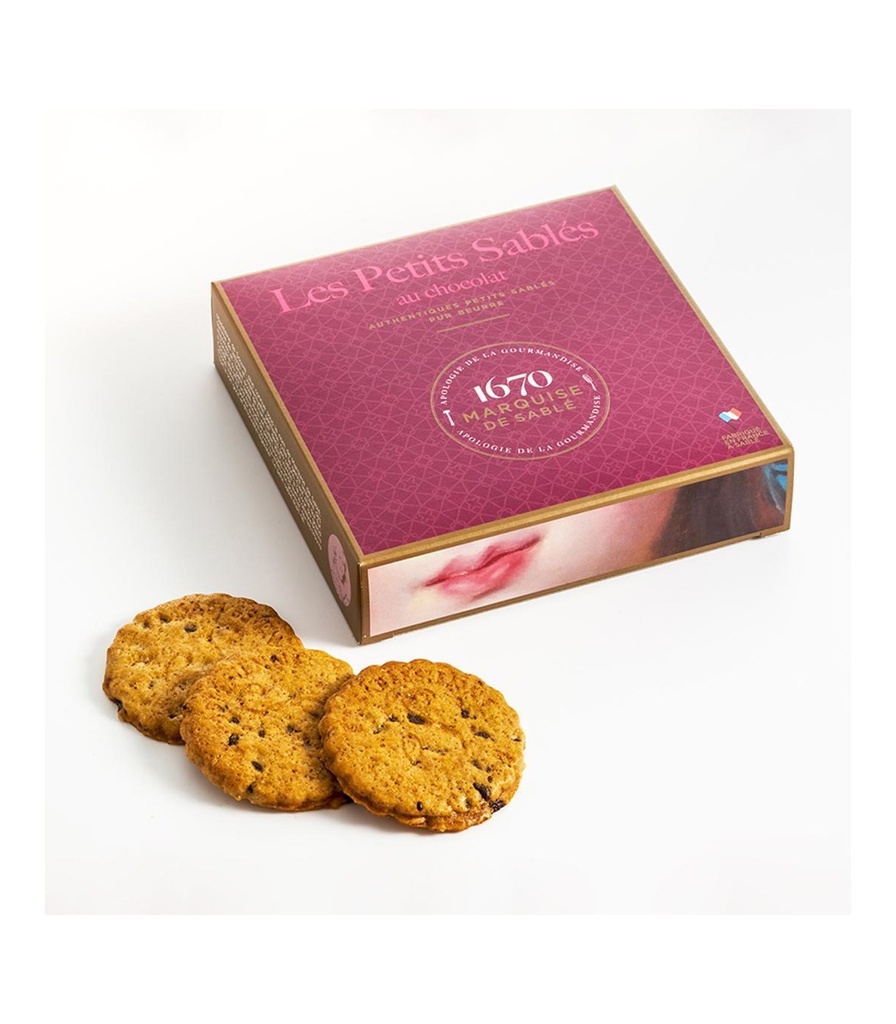 Biscuits sablés aux pépites de chocolat - étui 100g - La Sablésienne