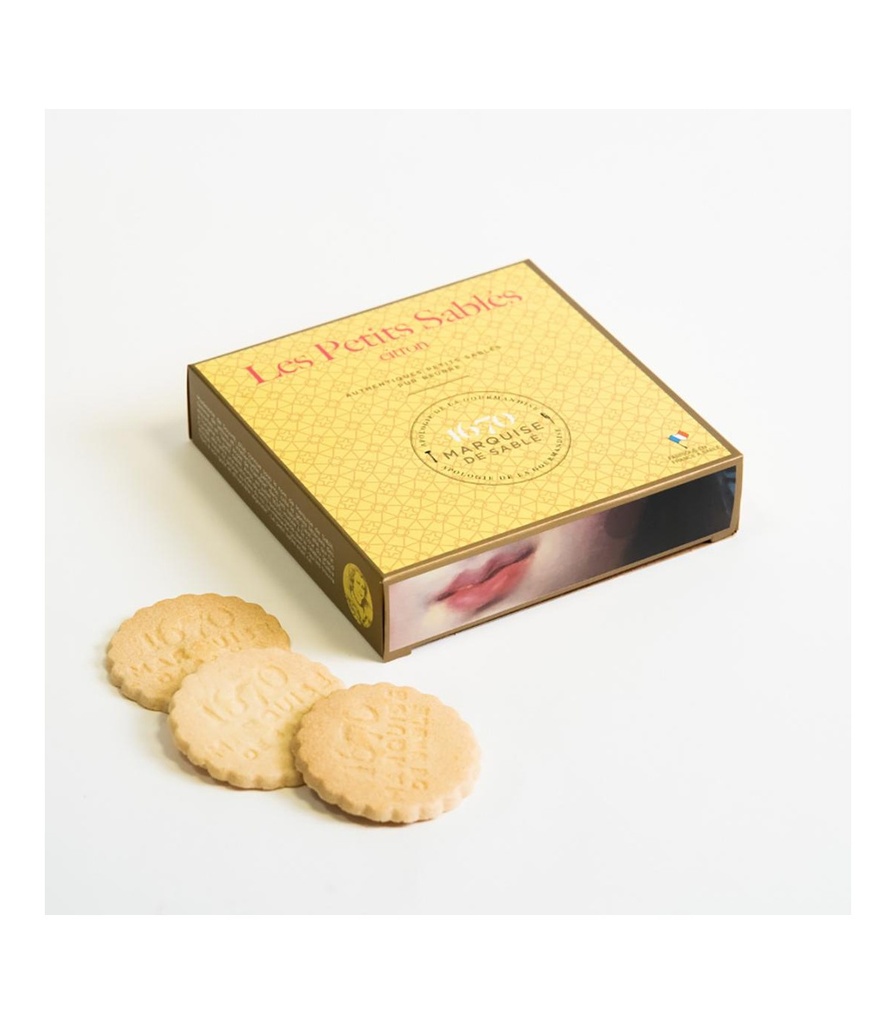 Biscuits sablés pépites de citron - étui 100g - La Sablésienne