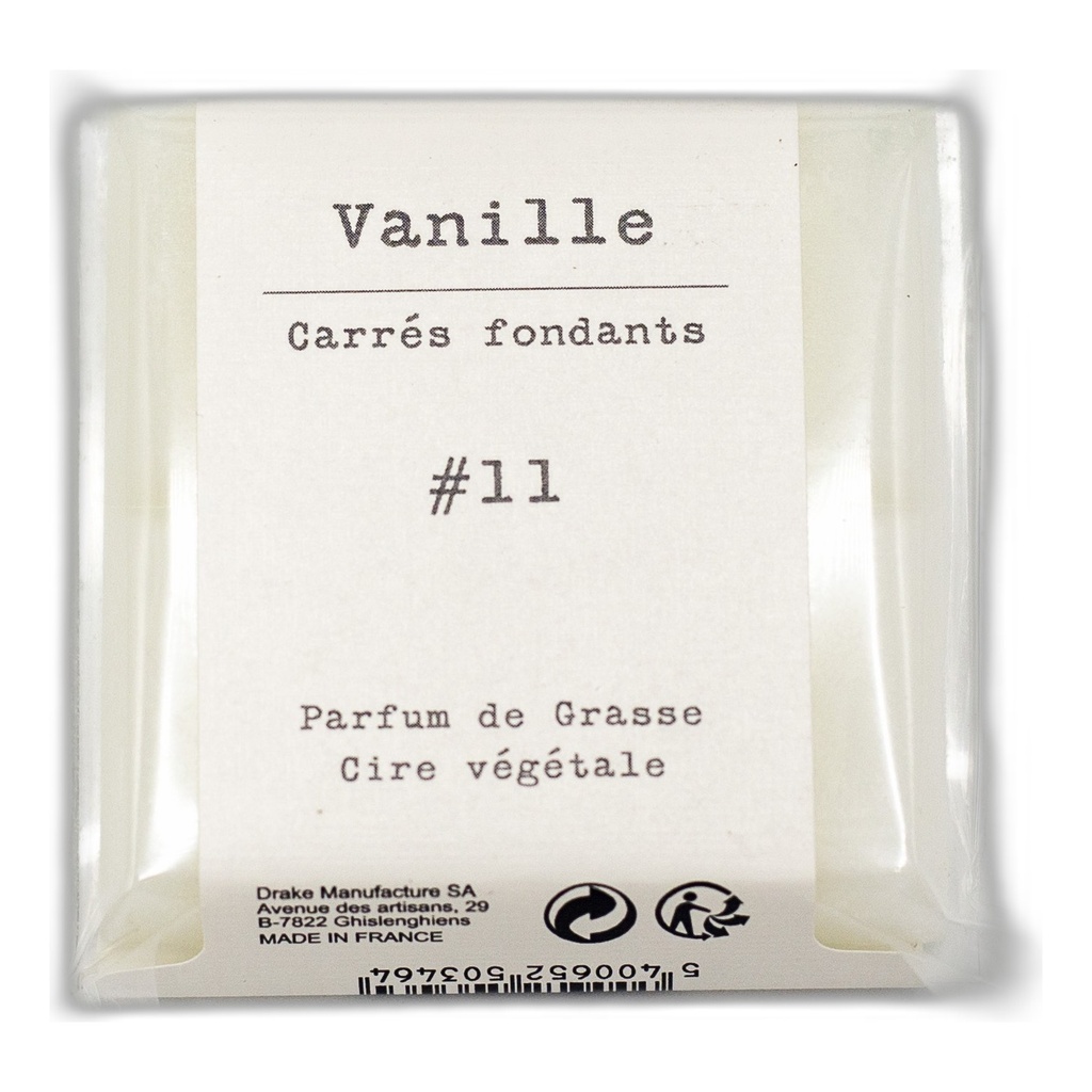 Carré fondant cire végétale – Vanille - Drake