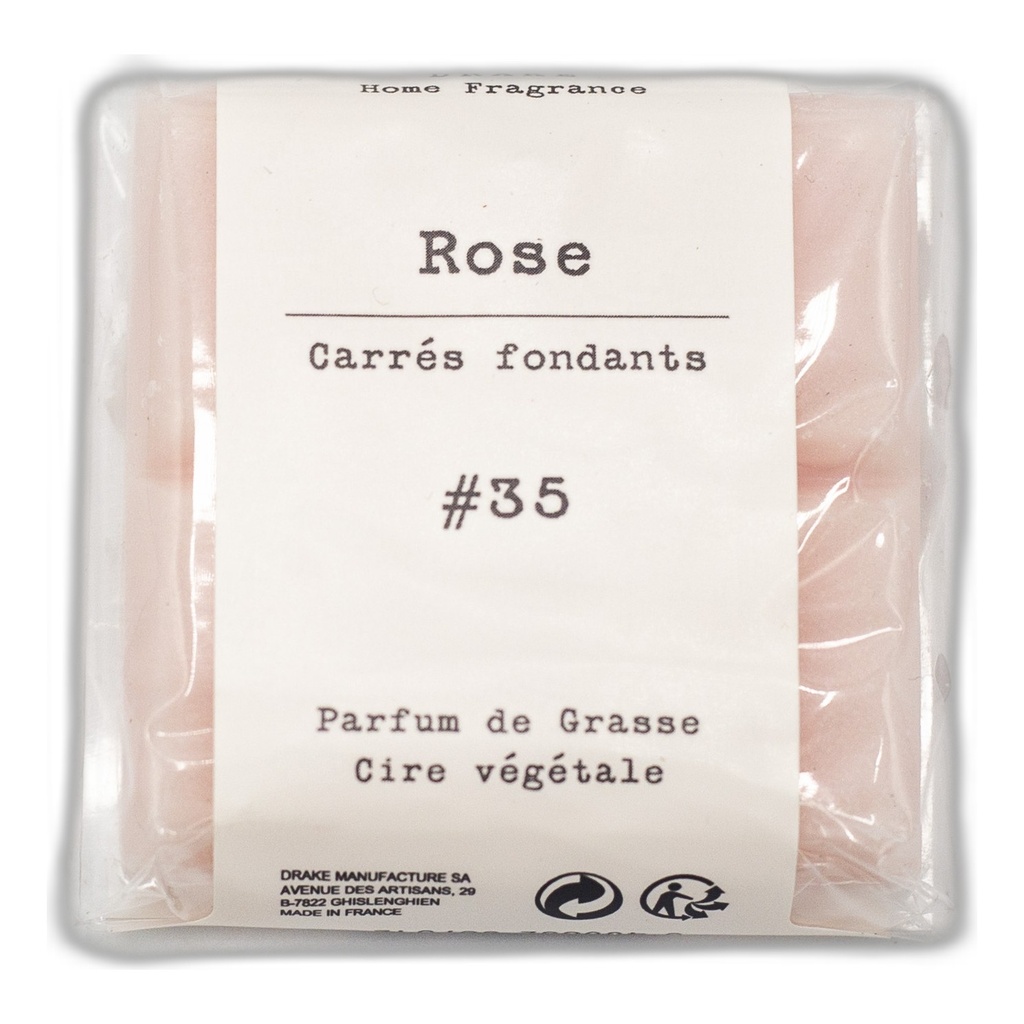 Carré fondant cire végétale – Rose - Drake