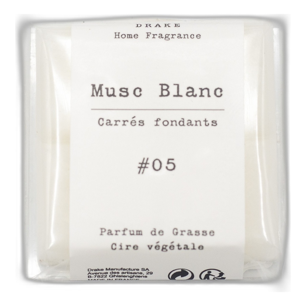 Carré fondant cire végétale – Musc - Drake