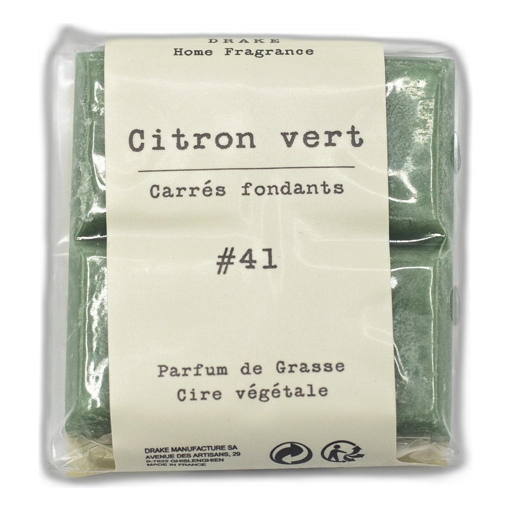 Carré fondant cire végétale – Citron Vert - Drake