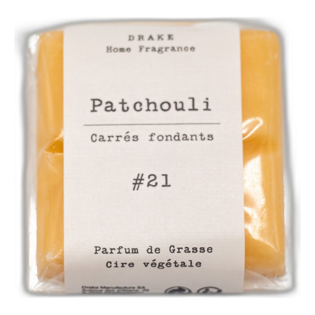 Carré fondant cire végétale – patchouli - Drake