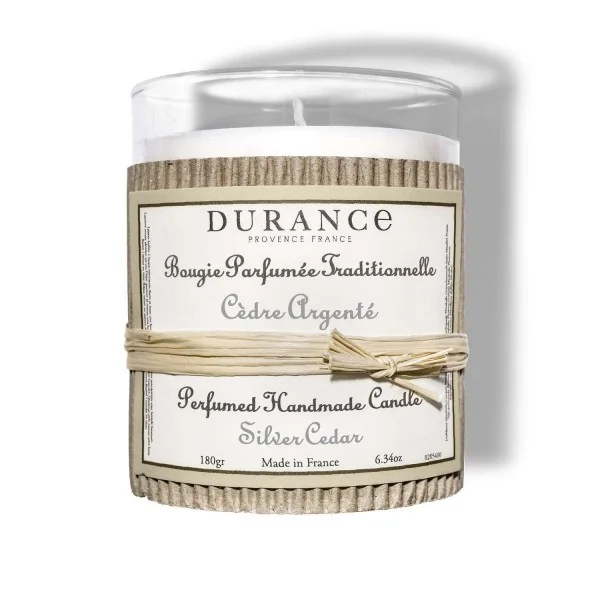 Bougie Parfumée Cèdre Argenté - Durance