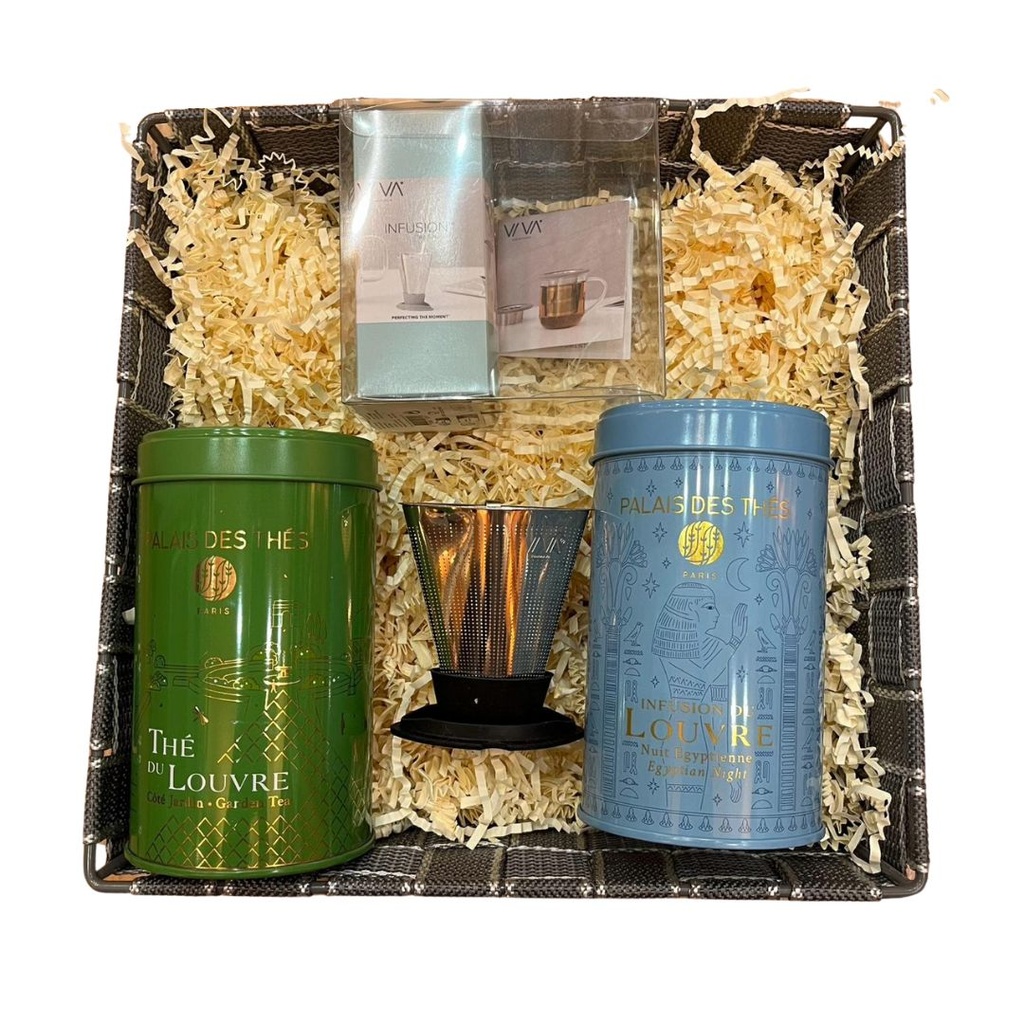 Coffret Prestige de Thés du Louvre et Infuseur Design