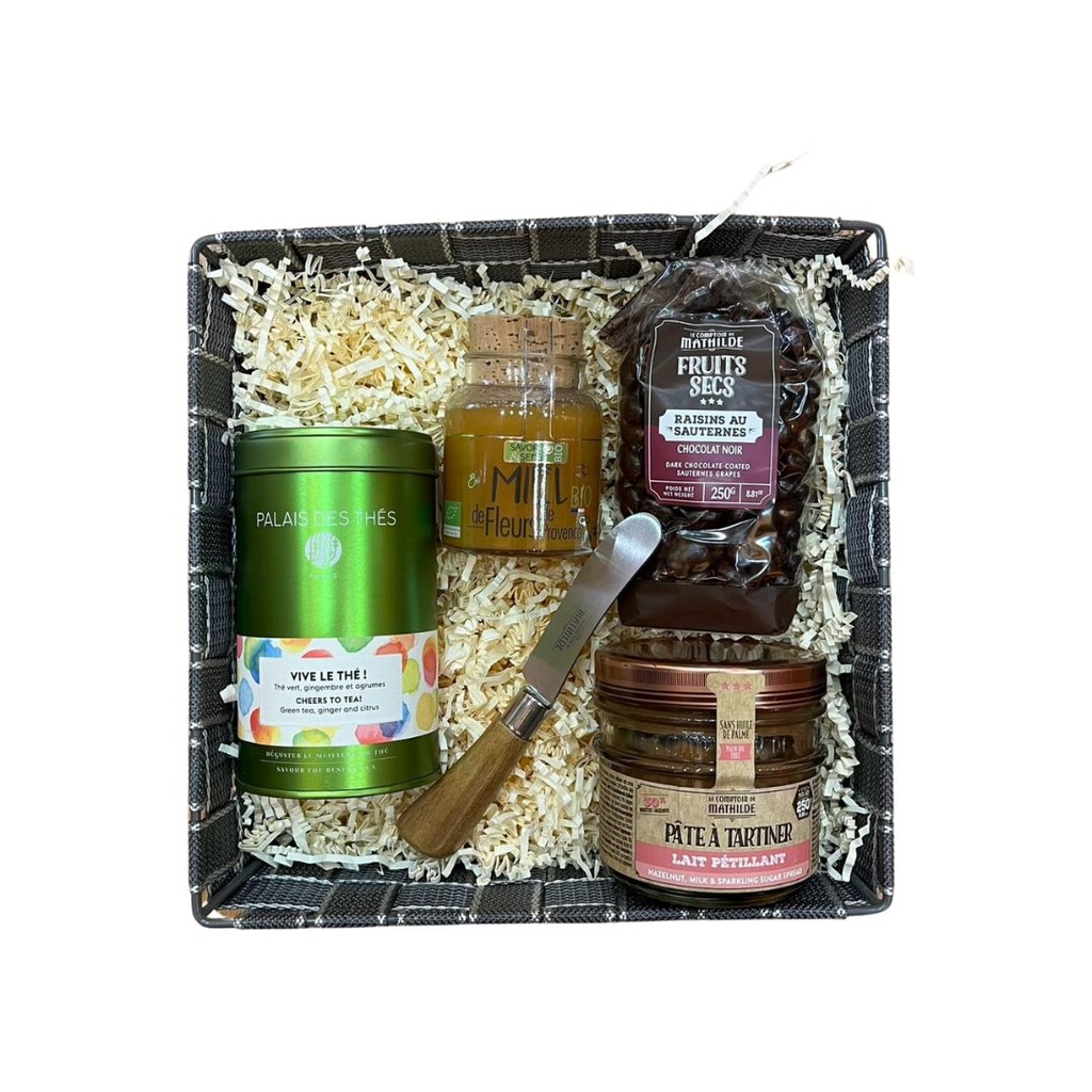 Coffret Gourmand de Dégustation avec Thés et Douceurs Sucrées