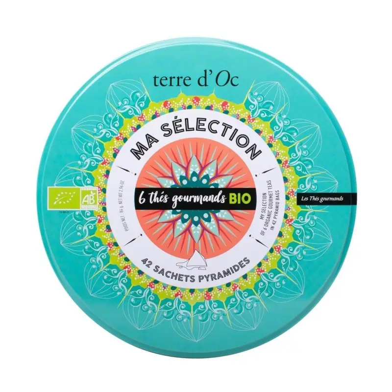 Coffret 42 sachets de thés gourmands bio - Terre d'Oc