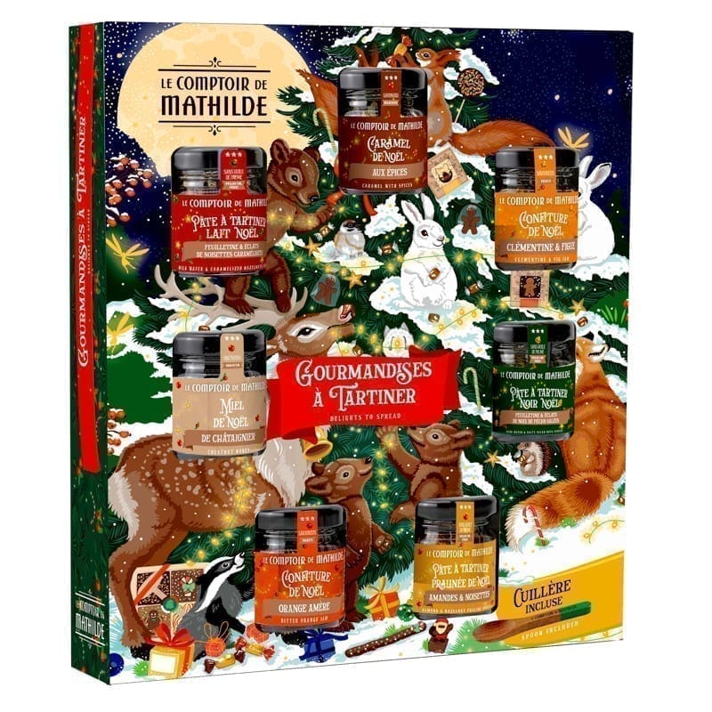 Coffret Semainier Pâtes à Tartiner de Noël - Le Comptoir de Mathilde