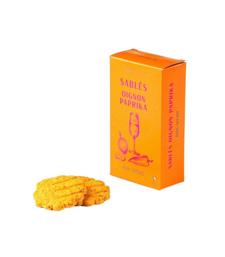 Petits Sablés salés Oignon Paprika 40g - La Sablésienne