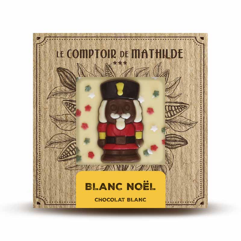 Tablette Chocolat Blanc Noël - Le Comptoir de Mathilde