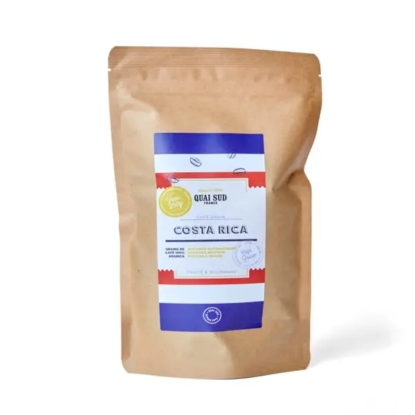 Grains de café Costa Rica en sachet 250 g - Quai Sud