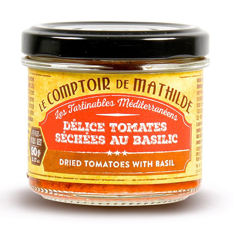 Tartinable délice de tomates séchées au basilic - Le Comptoir de Mathilde