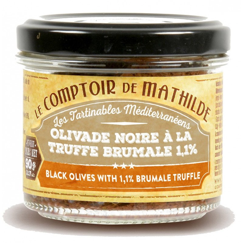 Tartinable olivade noire à la truffe noire - Le Comptoir de Mathilde