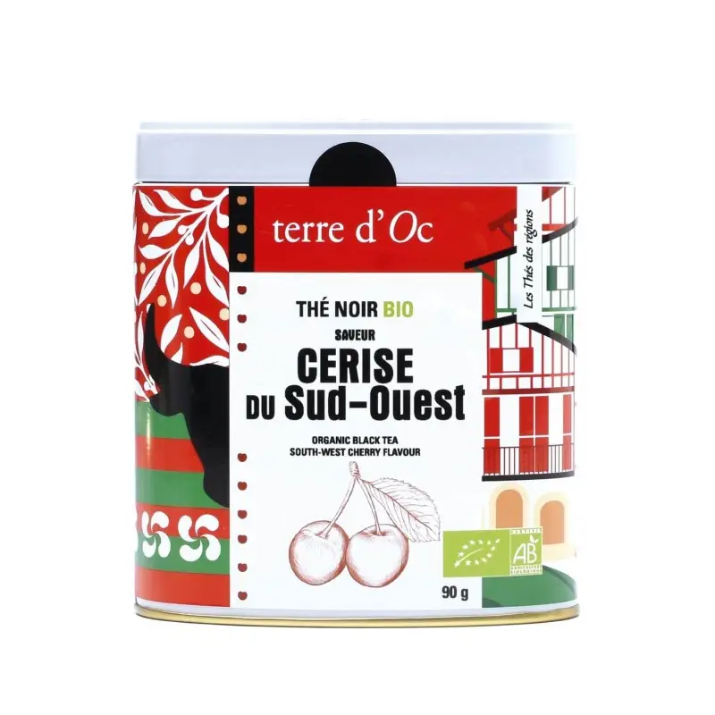 Thé noir Cerise du sud-Ouest Bio - Terre D'oc 