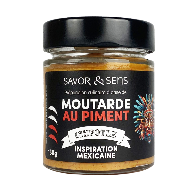 Moutarde au piment Chipotle - Savor et sens 