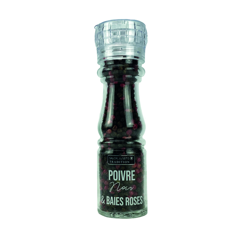 Moulin Poivre Baies Rose et Poivre Noir - Savor et Sens