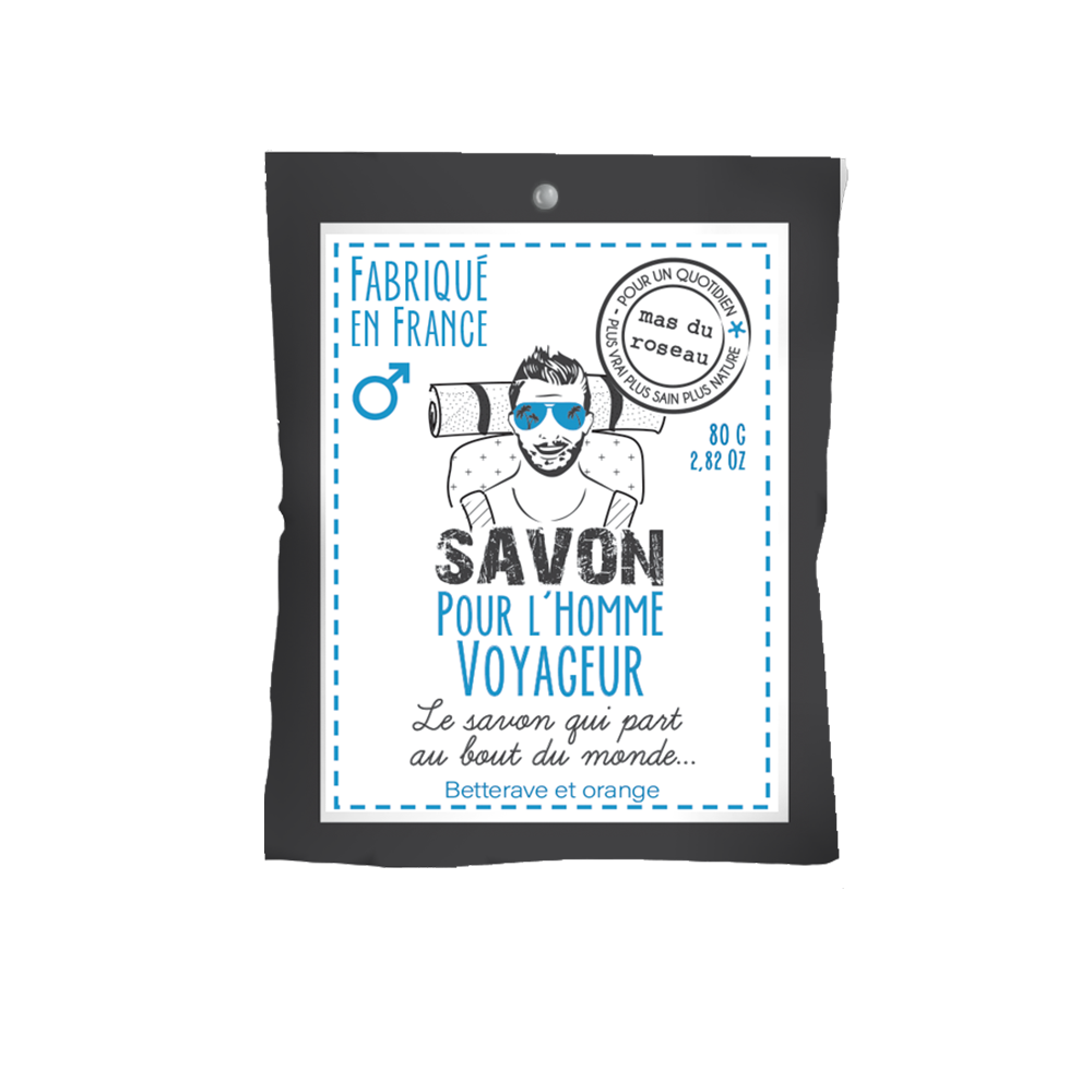 Savon Pour l' Homme Voyageur - Betterave & Orange - Mas Du Roseau