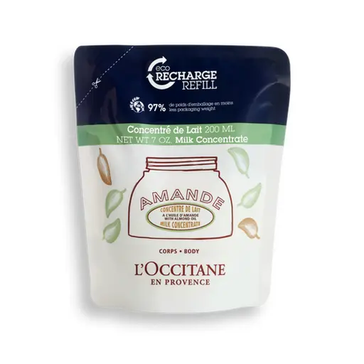 [29RC200A22] Eco-Recharge Concentré de Lait Amande - L'Occitane