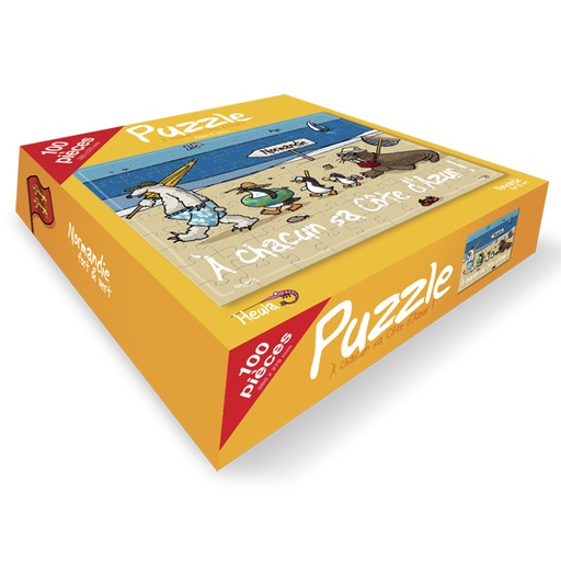 [189HE-01] Puzzle 100 pièces azur - Heula