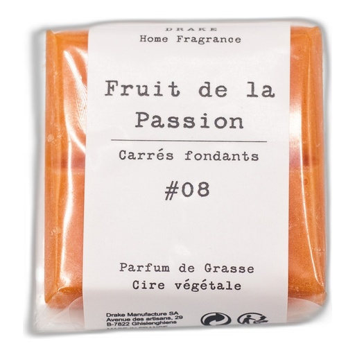 [BPP48-FRE] Carré fondant cire végétale - Fruit de la Passion - Drake