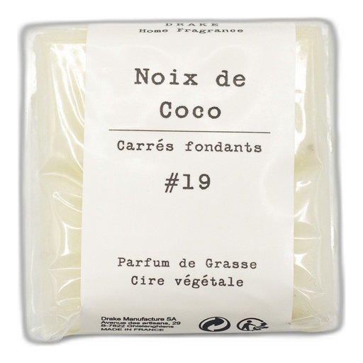 [BPP48-NOC] Carré fondant cire végétale – Noix de Coco - Drake