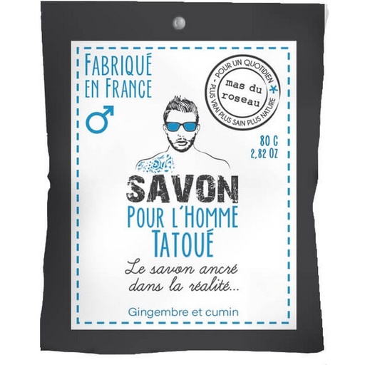 [48.5.32] Savon pour l’homme tatoué - Mas du Roseau