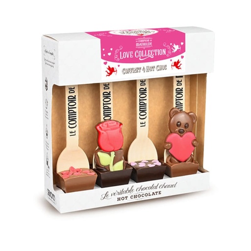 [COFCH0008] Coffret 4 Hot Chocolate Love Collection - Le Comptoir de Mathilde