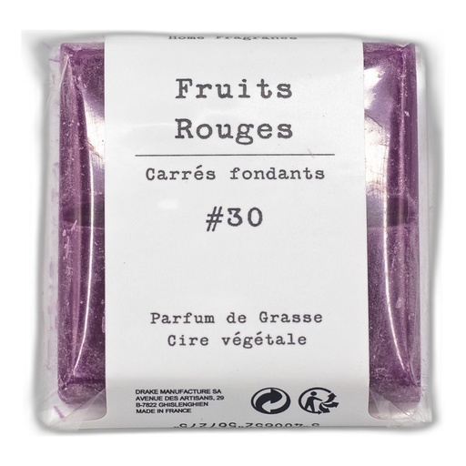 [BPP48-FRG] Carré fondant cire végétale - Fruits Rouges - Drake