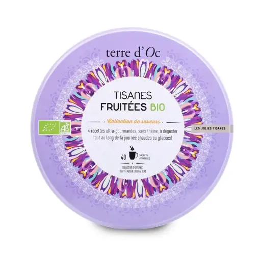 [TOTIFRUCOF040C] Coffret de jolies tisanes fruitées bio - Terre d'Oc