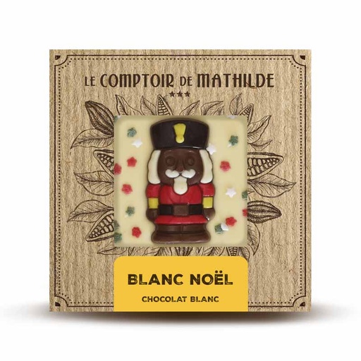 [TABPM0062] Tablette Chocolat Blanc Noël - Le Comptoir de Mathilde