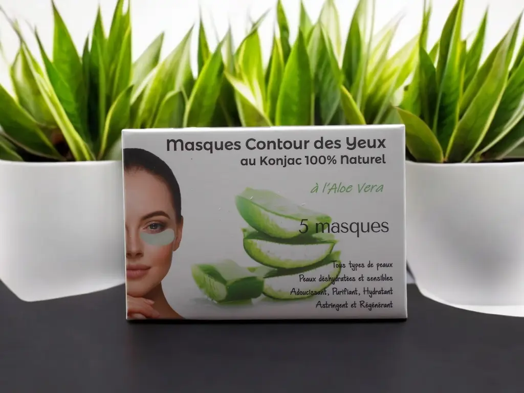 Masque contour des yeux à l'Aloé Vera - Sun & Sia