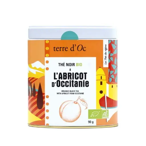 [TOTREBO119] Thé Noir BIO Abricot d'Occitanie - Terre d'Oc