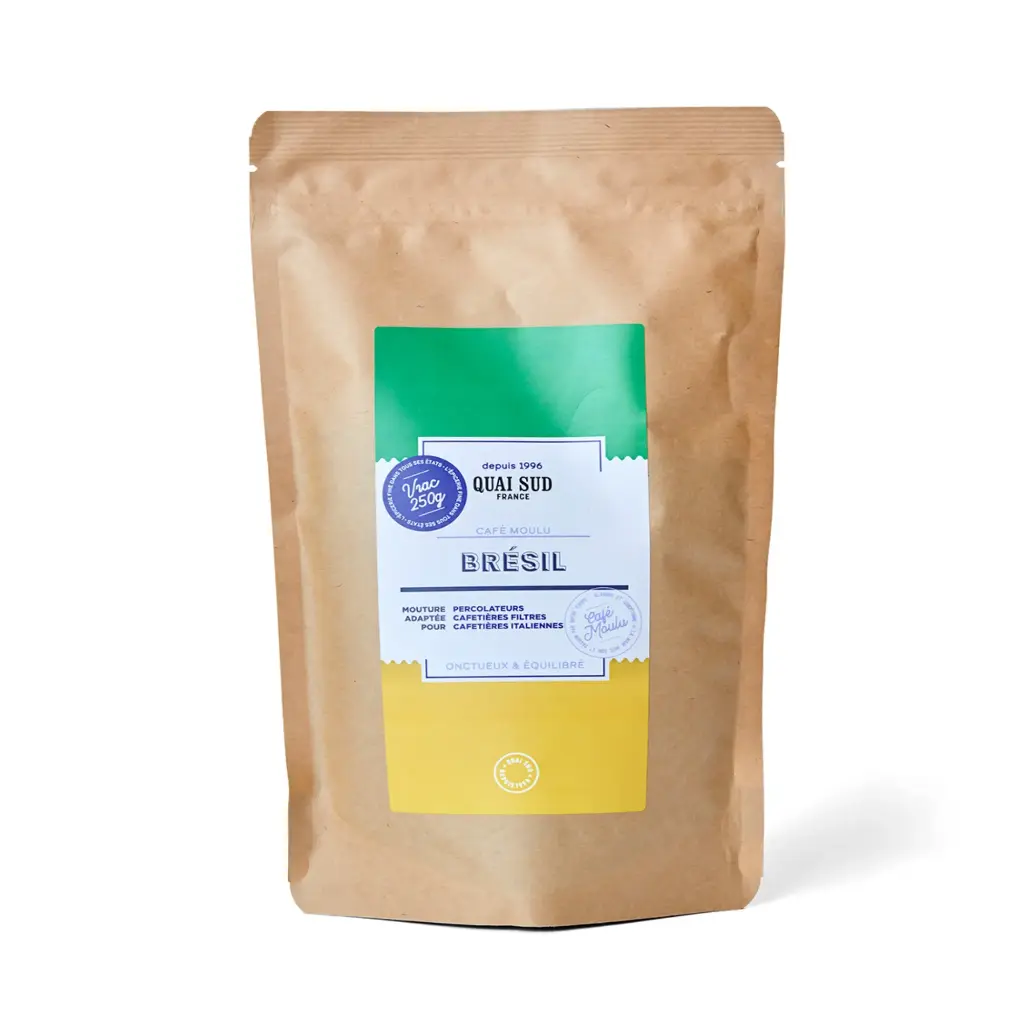 Café Brésil en sachet 250 g - Quai Sud