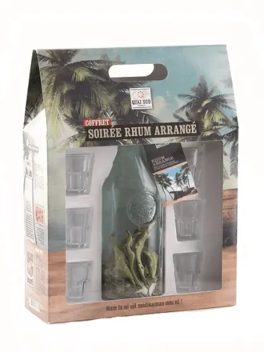 [1APRHARVF] Coffret Valisette Soirée Rhum Arrangé - Quai Sud